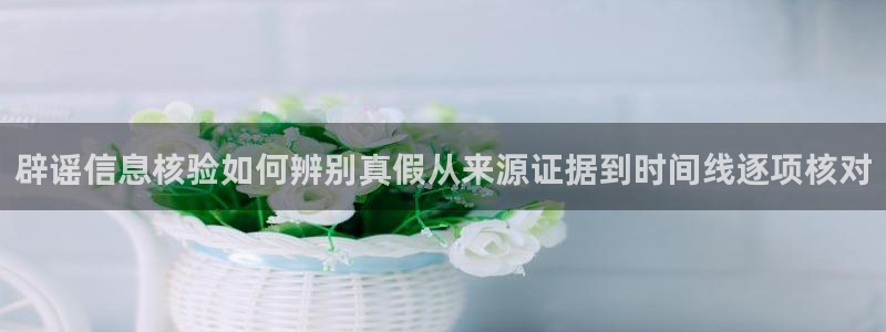 最新网络资讯:辟谣信息核验如何辨别真假从来源证据到时间线逐项核对